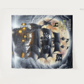 Shiver My Timbers Skull and Crossbones Pirate Wandkleed (Voorkant (horizontaal))