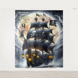 Shiver My Timbers Skull and Crossbones Pirate Wandkleed