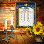 Shiviti Hebrew Prayer - Psalm 67 Canvas Art Print<br><div class="desc">De Shiviti is een meditatief gebed dat Psalm 16:8 en Psalm 67 weergeeft, dat sinds de vroege moderne tijd te vinden is in Hebreeuwse gebedboeken, ritueel textiel en op de muren van synagogen en joodse huizen. Door de aanwezigheid van de Heilige Naam, is dit ontwerp slechts beschikbaar voor muurkunst, en...</div>
