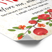 Shiviti Psalm 16 English Pomegranates Art Poster (Hoek)