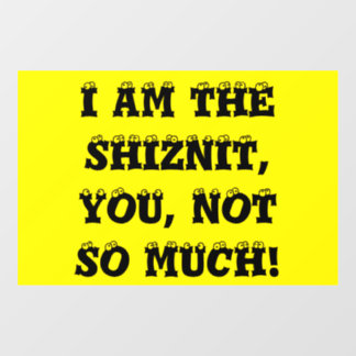 shiznit raamsticker