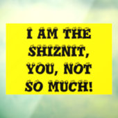 shiznit raamsticker (Vel 3)