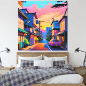 Shizuka no Michi (rustige straat) Canvas Afdruk (Insitu (Slaapkamer))
