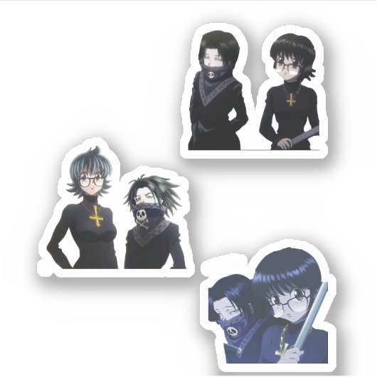 shizuku en feitan hxh sticker pack (Voorkant)