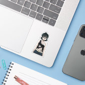 shizuku murazaki hunter x hunter anime sticker (Laptop met iPhone)