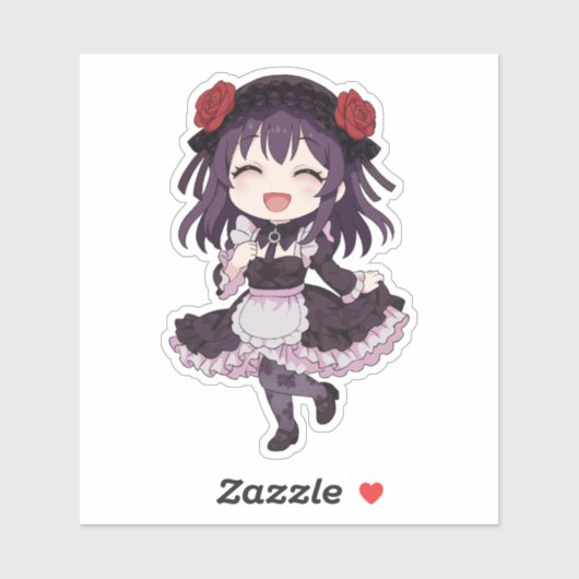 Shizuku-tan Chibi Cosplay Pop Art Sticker (Vel)