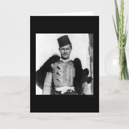 Shkypetars Costume Albanië 1923 Kaart (Voorkant)