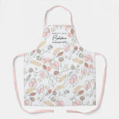 Shlissel Challah met Hebreeuws Modern Sketch Schort (Voorkant)