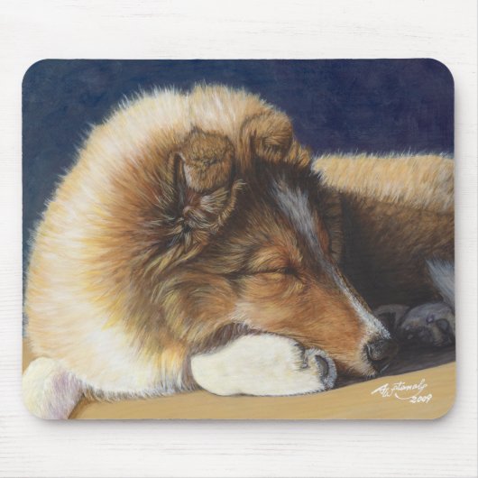 Shltie Shetland Sheepdog Dog Muismat (Voorkant)