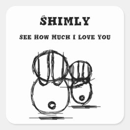 SHMILY | Cute en romantische sticker voor koppels
