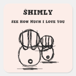 SHMILY | Cute en romantische sticker voor koppels