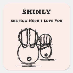 SHMILY   Cute en romantische sticker voor koppels