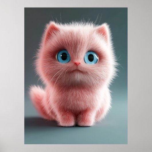 Shmu - De roze kat Poster (Voorkant)