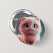 Shmu - De roze kitty Ronde Button 5,7 Cm (Voorkant /achterkant)