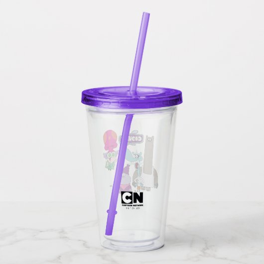 Shnitzel, Mung, Chowder en Truffels Acryl Drinkbeker (Achterkant)