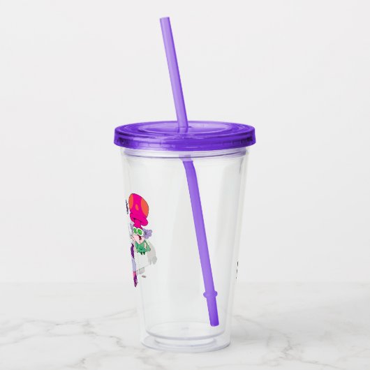 Shnitzel, Mung, Chowder en Truffels Acryl Drinkbeker (Links)