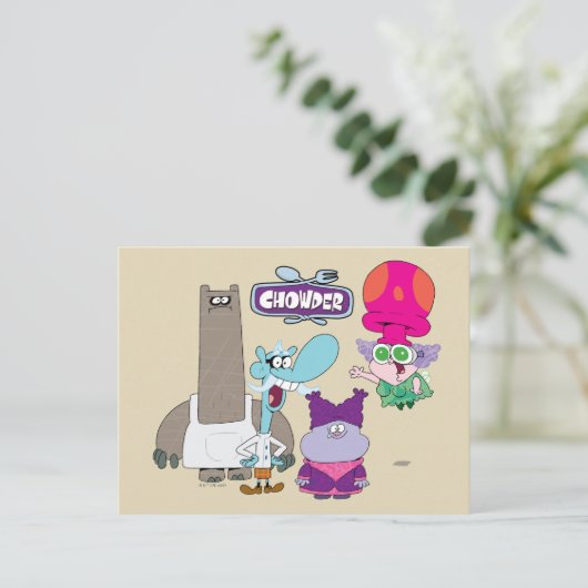 Shnitzel, Mung, Chowder en Truffels Briefkaart (Staand voorkant)