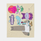 Shnitzel, Mung, Chowder en Truffels Fleece Deken (Voorkant)