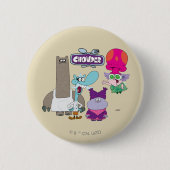 Shnitzel, Mung, Chowder en Truffels Ronde Button 5,7 Cm (Voorkant)