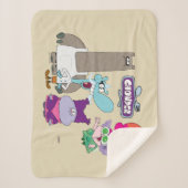 Shnitzel, Mung, Chowder en Truffels Sherpa Deken (Voorkant)