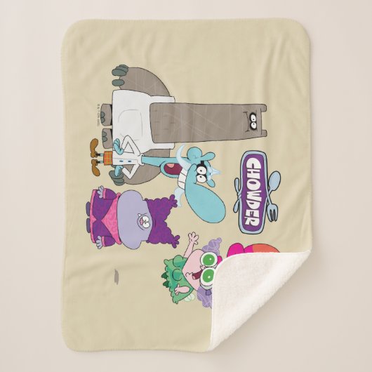 Shnitzel, Mung, Chowder en Truffels Sherpa Deken (Voorkant)