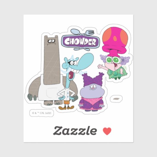 Shnitzel, Mung, Chowder en Truffels Sticker (Vel)