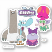 Shnitzel, Mung, Chowder en Truffels Sticker (Voorkant)