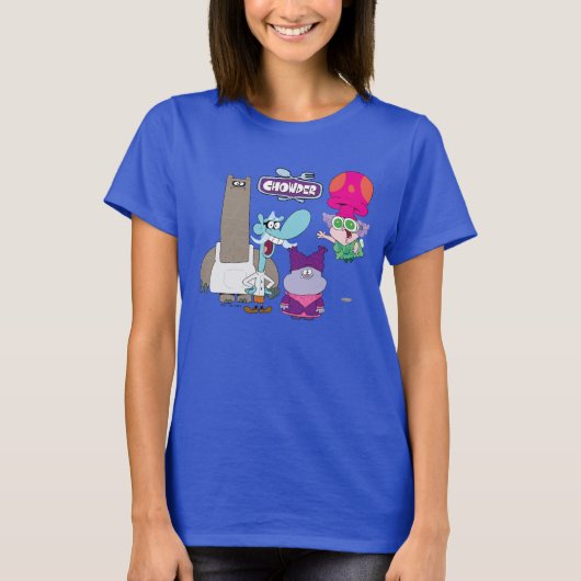 Shnitzel, Mung, Chowder en Truffels T-shirt (Voorkant)