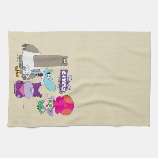 Shnitzel, Mung, Chowder en Truffels Theedoek (Horizontaal)