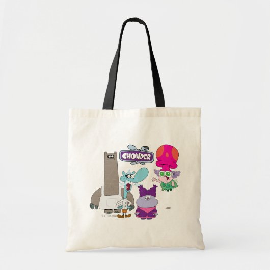 Shnitzel, Mung, Chowder en Truffels Tote Bag (Voorkant)
