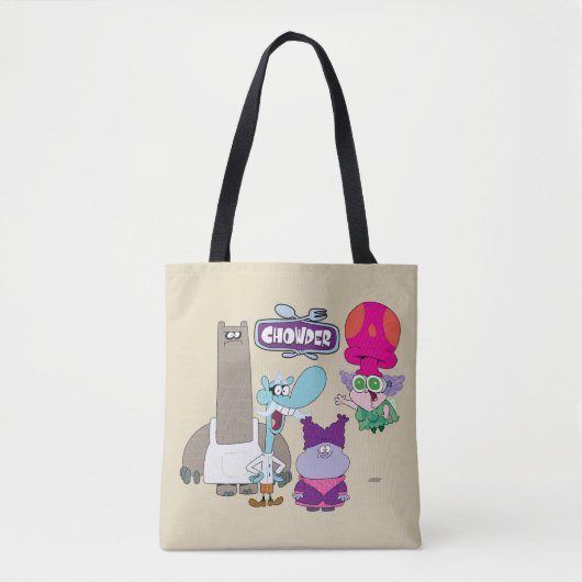 Shnitzel, Mung, Chowder en Truffels Tote Bag (Voorkant)
