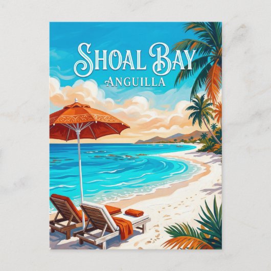 Shoal Bay Anguilla Briefkaart (Voorkant)