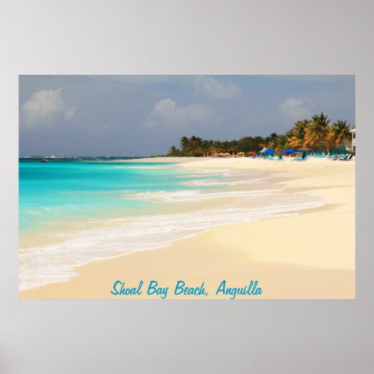 Shoal Bay Beach, Anguilla Poster (Voorkant)