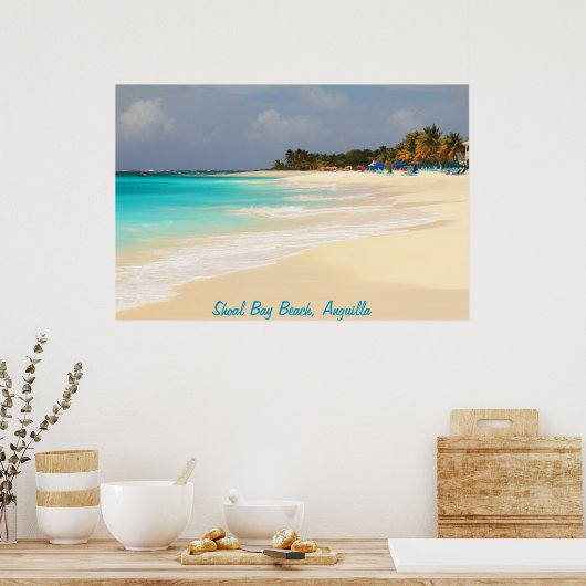 Shoal Bay Beach, Anguilla Poster (Keuken)