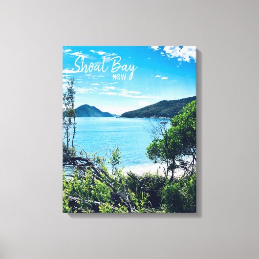 Shoal Bay Port Stephens NSW Canvas Afdruk (Voorkant)