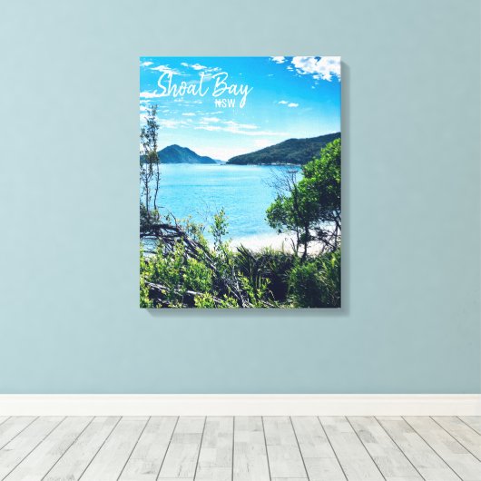 Shoal Bay Port Stephens NSW Canvas Afdruk (Insitu (Houten vloer))