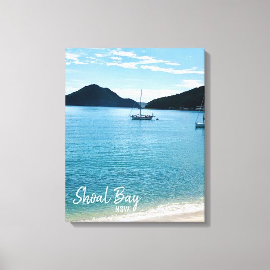 Shoal Bay Port Stephens NSW Canvas Afdruk (Voorkant)