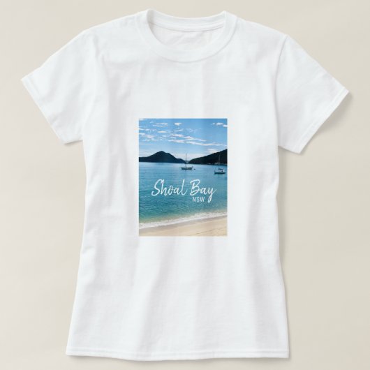 Shoal Bay Port Stephens NSW T-shirt (Design voorkant)