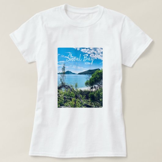 Shoal Bay Port Stephens NSW T-shirt (Design voorkant)