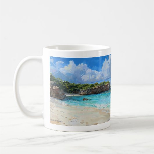 Shoal Beach, Anguilla Coffee Mok (Links)
