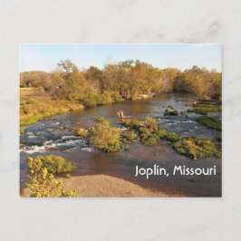 Shoal Creek bij Joplin Missouri Herfstseizoen  Briefkaart
