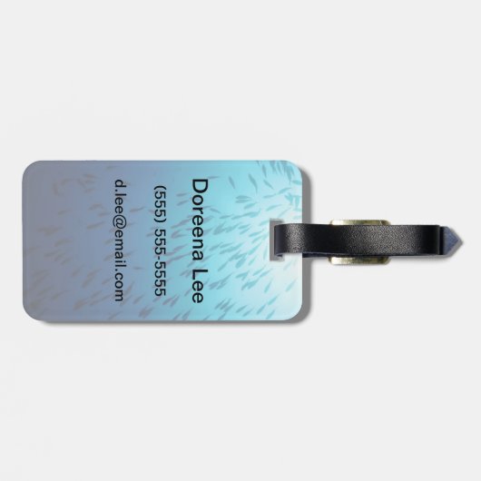 Shoal of fish bagagelabel (Achterkant horizontaal)