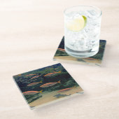 Shoal of Fish Glazen Onderzetter (Schuin)