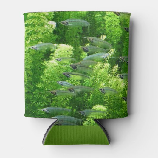 Shoal of Transparent Silver Fish Blikjeskoeler (Voorkant)