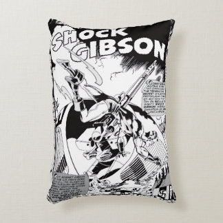 'SHOCK Gibson' Action Comic Strip Pillow Accent Kussen