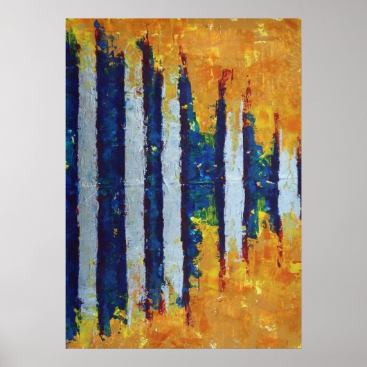 Shock Wave, Sound Wave, Modern Abstract Fine Art Poster (Voorkant)