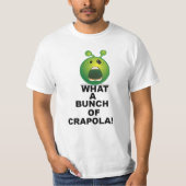 Shocked Alien Face - Grappige Groene Cartoon React T-shirt (Voorkant)