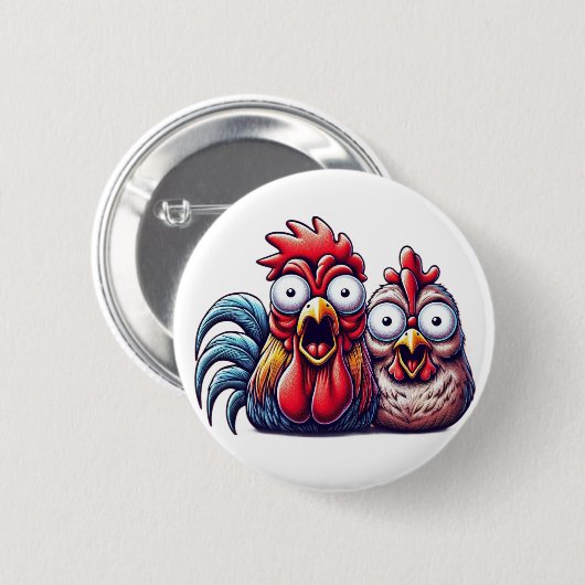 Shocked Barnyard Duo Button (Voorkant /achterkant)