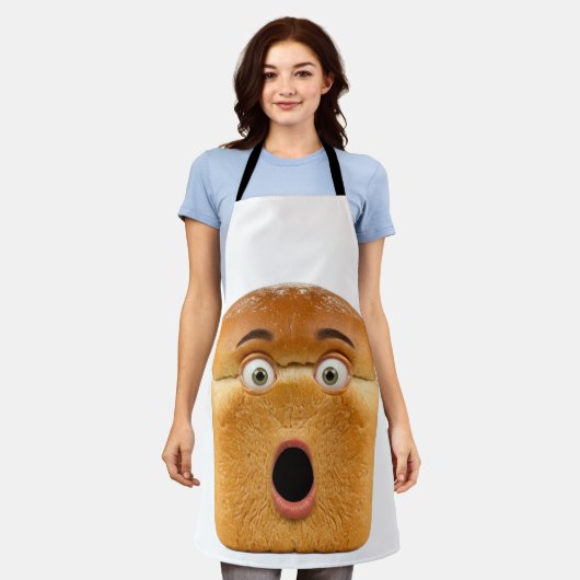 Shocked Bread Loaf Funny Meme Face Schort (Gedragen)