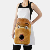Shocked Bread Loaf Funny Meme Face Schort (Insitu)